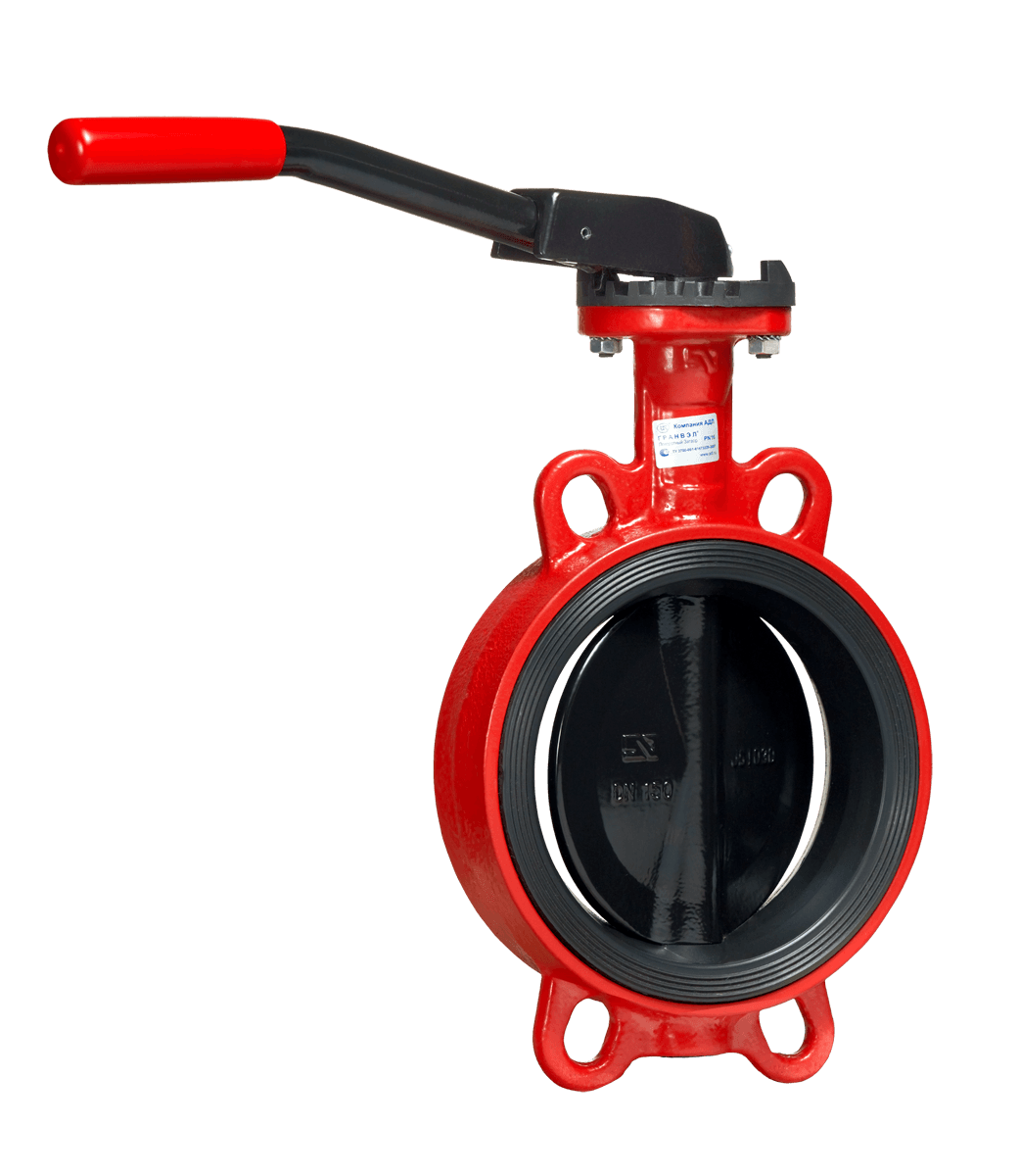 Затвор дисковый поворотный ЗПCC-FLN (W)-5-050-MN-V DN 50 PN 16 м/ф