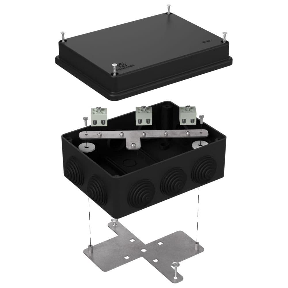 Коробка огнестойкая для о/п 40-0310-FR1.5-6 Е15-Е120 RAL9005 150х110х70 (6 шт/кор)