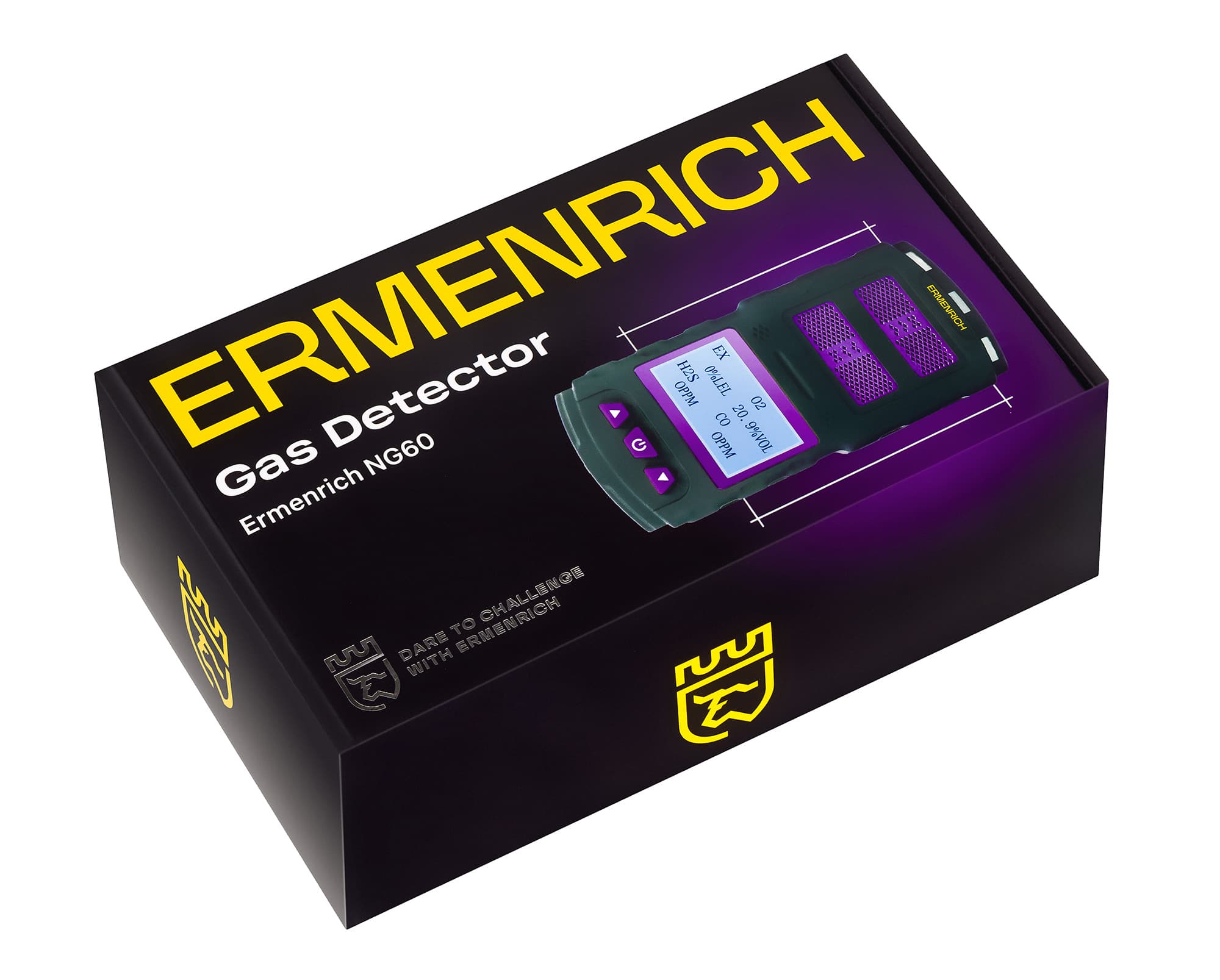 Детектор газа Ermenrich NG60, фиолетовый