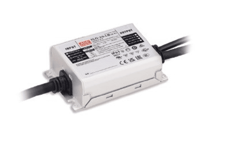Источник питания AC-DC, 18.9Вт, стабилизатор тока, IP67, вход 90…305В AC, 47…63Гц, ККМ, выход 350мА/32.4…54В, изоляция 3750В AC, в кожухе 95х63х30мм, -40…+80°С (корпус), димминг 3 в 1