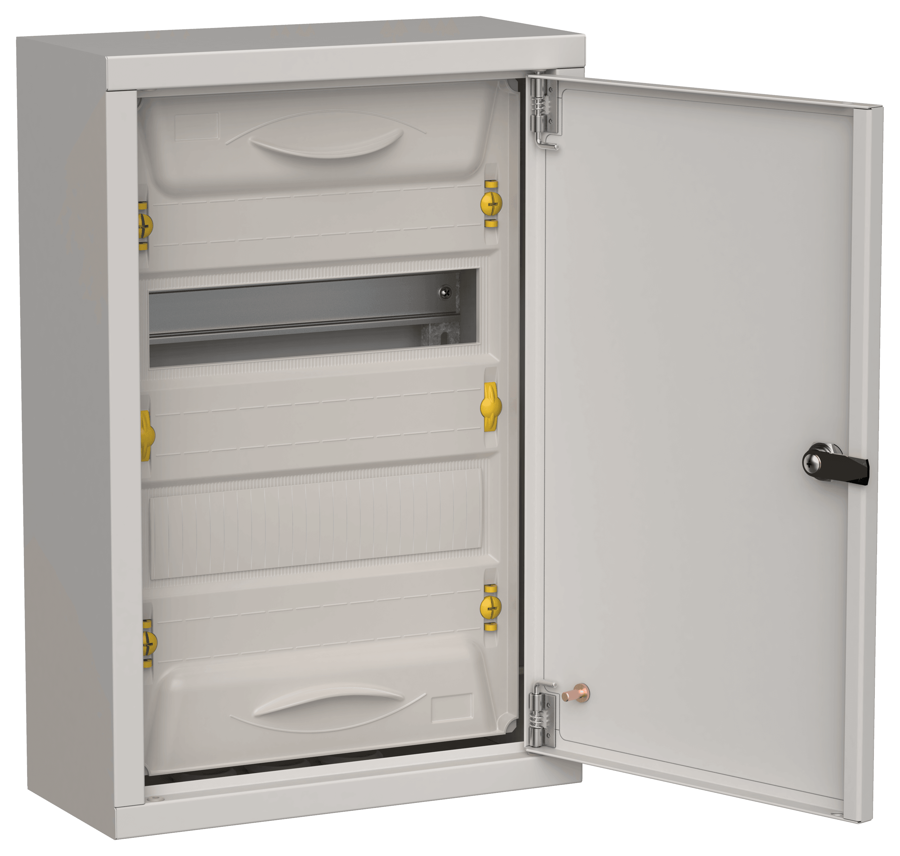 TITAN 5 Корпус металлический ЩРн-24 (1х24) 460х310х140мм IP31 серый (одна дверь) IEK
