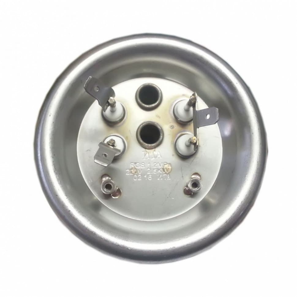 ТЭН RF 2500W(1250+1250), нерж, D92мм, M6, клеммы под разъем, L300мм, горизонтальный 220V