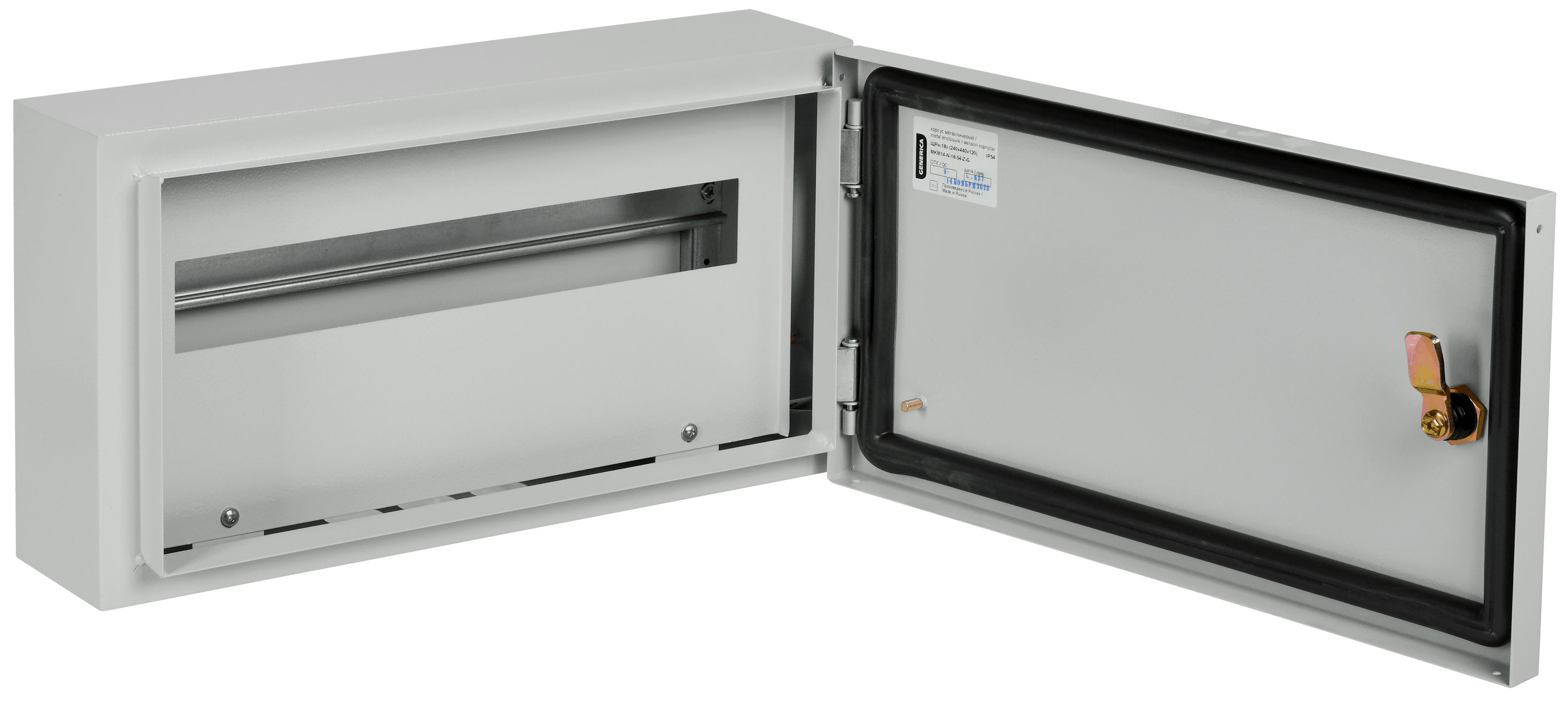 Корпус металлический распределительный ЩРн-18з (240х440х120мм) IP54 GENERICA
