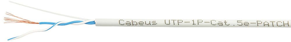 Витая пара UTP Cat 5e 1 пара 26 AWG patch