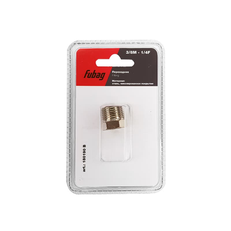 Переходник 3/8''M на 1/4''F блистер 1 шт