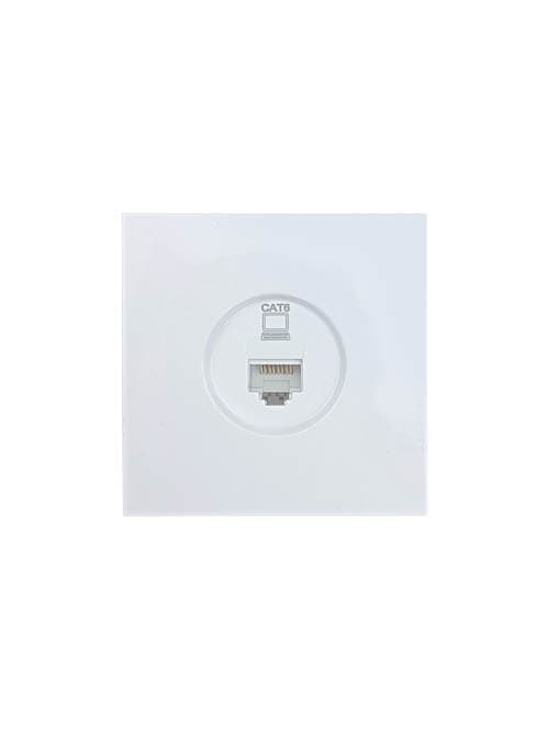 ZIMA Розетка компьютерная Cat 6, механизм, белая Lezard 704-0288-140
