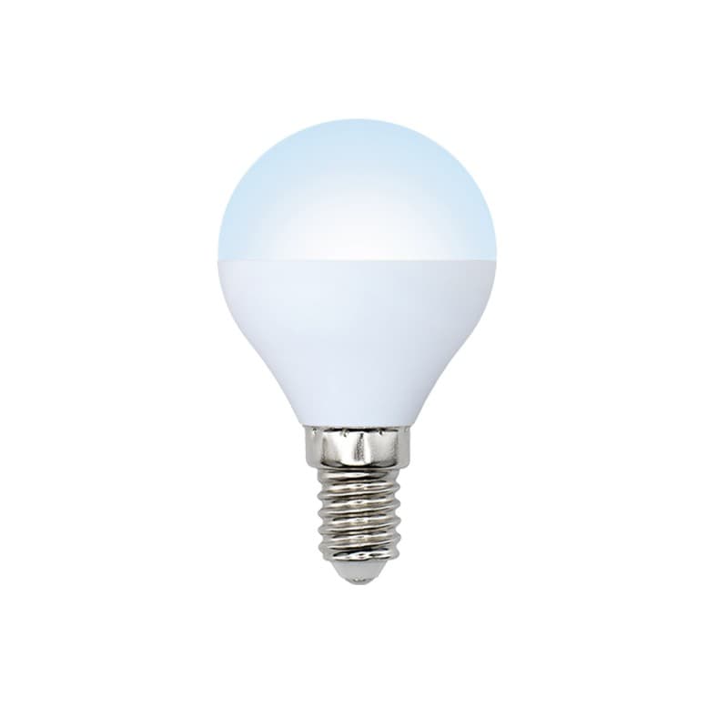 Лампа светодиодная LED-G45-9W/NW/E14/FR/NR форма шар, матовая, Norma, (4000K)