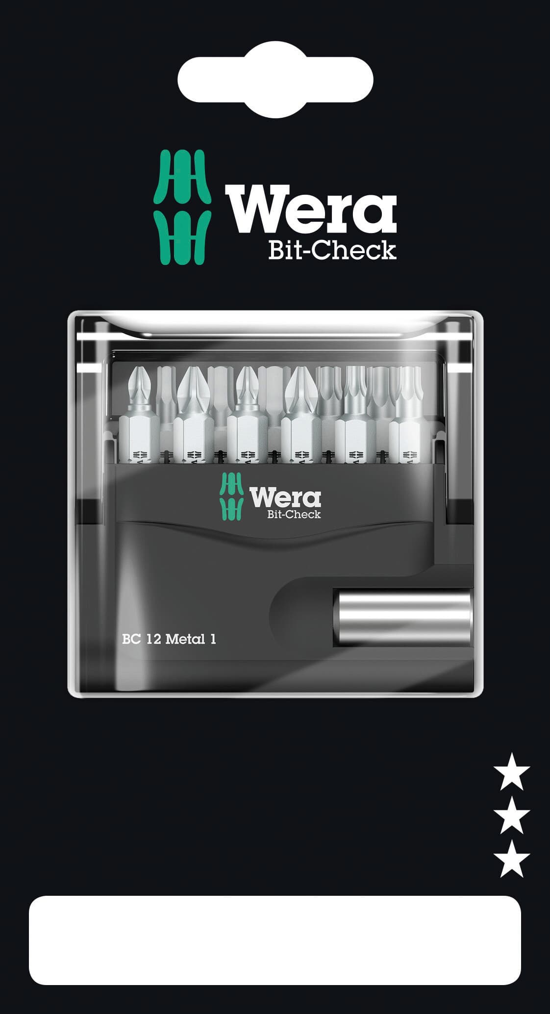 Набор бит с битодержателем Bit-Check 12 Metal 1 SB для работ по металлу 12 предметов с держателем-еврослот для подвеса комплектация: 1x 899/4/1 Универсальный держатель 1/4X50 мм 2x 851/1 Z Насадки: PH 1x25 PH 2x25 2x 855/1 Z Насадки: PZ 1x25 PZ 2x25 4x 867/1 TORX Насадки: TX 15x25 TX 20x25 TX 25x25 TX 30x25 3x 840/1 Z Насадки: 3.0x25 4.0x25 5.0x25