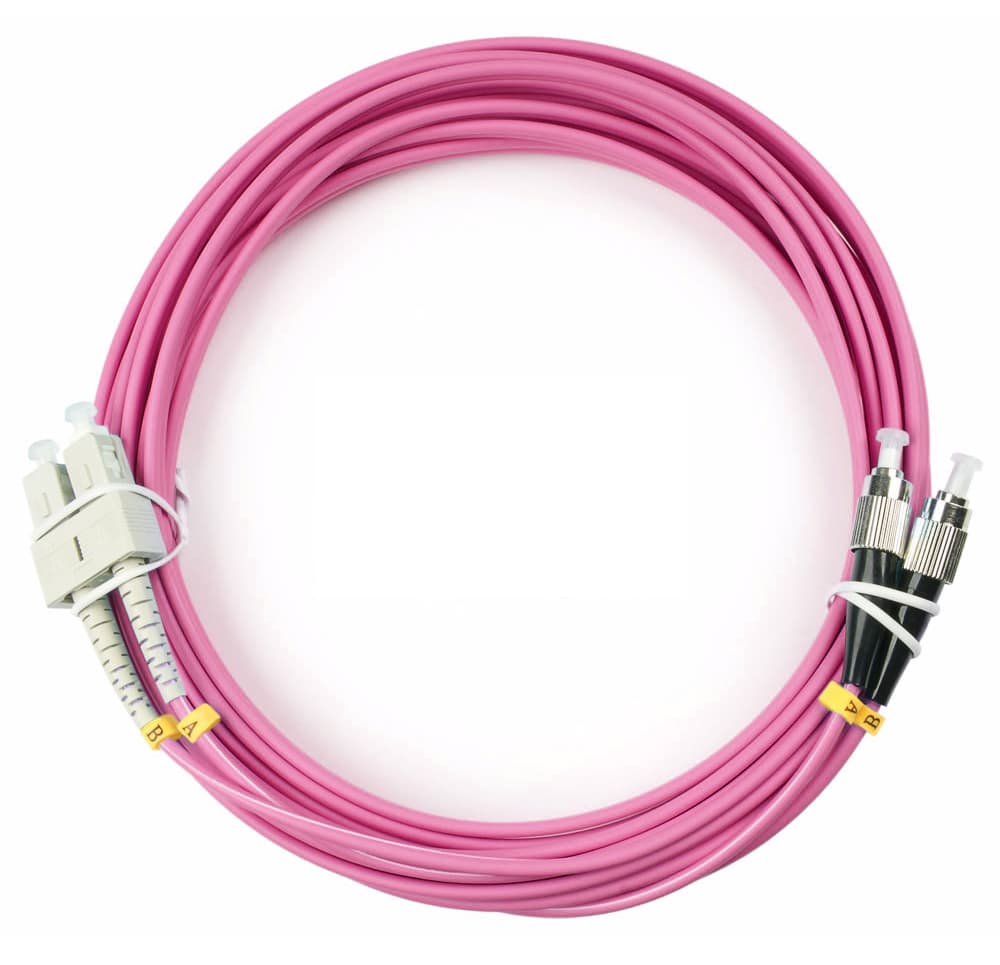 Патч-корд оптический duplex 10м SC-FC 50/125MM OM4 LSZH
