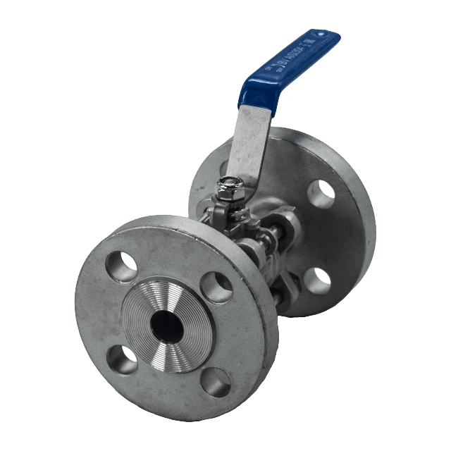 Кран шаровый фланцевый трехсоставной нержавеющий (3PC), AISI304 DN15 (1/2'), (CF8), PN16