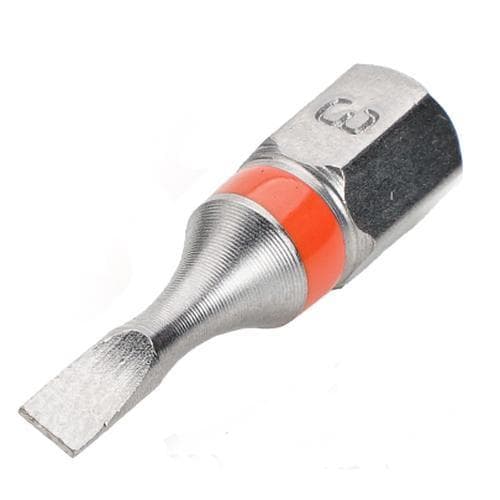 Бита с профилем Slotted (шлиц) SL 0,5X3,0, длина 25 мм, хвостовик С6,3 мм, торсионная (3 шт)