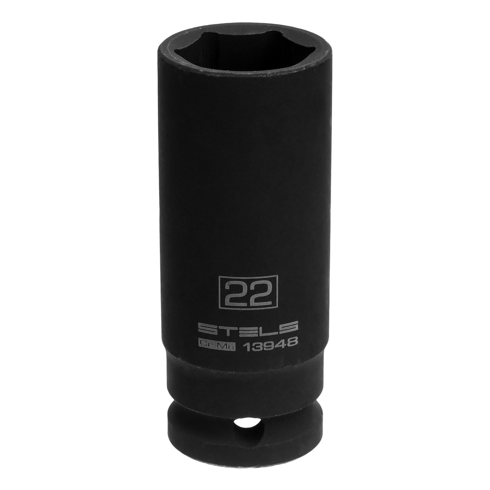 Головка ударная удлиненная шестигранная, 22 мм, 1/2', CrMo