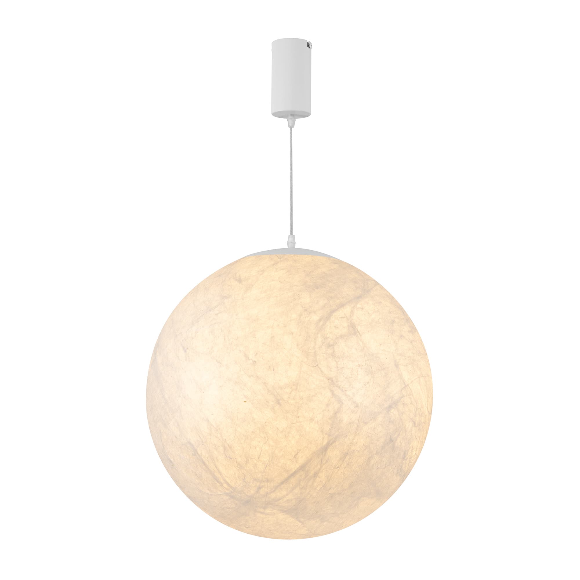 Светильник SP-SILKA-HANG-R600-12W Warm2700 WH, 330 deg, 230V, IP20, Натуральный шелк, 3 года