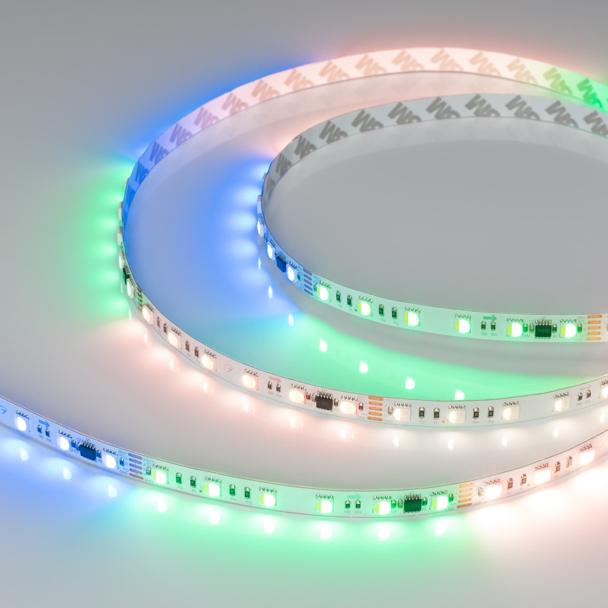 Лента светодиодная 18 Вт/м 24В IP20 RGBW 60LED/м DMX-B60-10mm SMD 5060 5 м