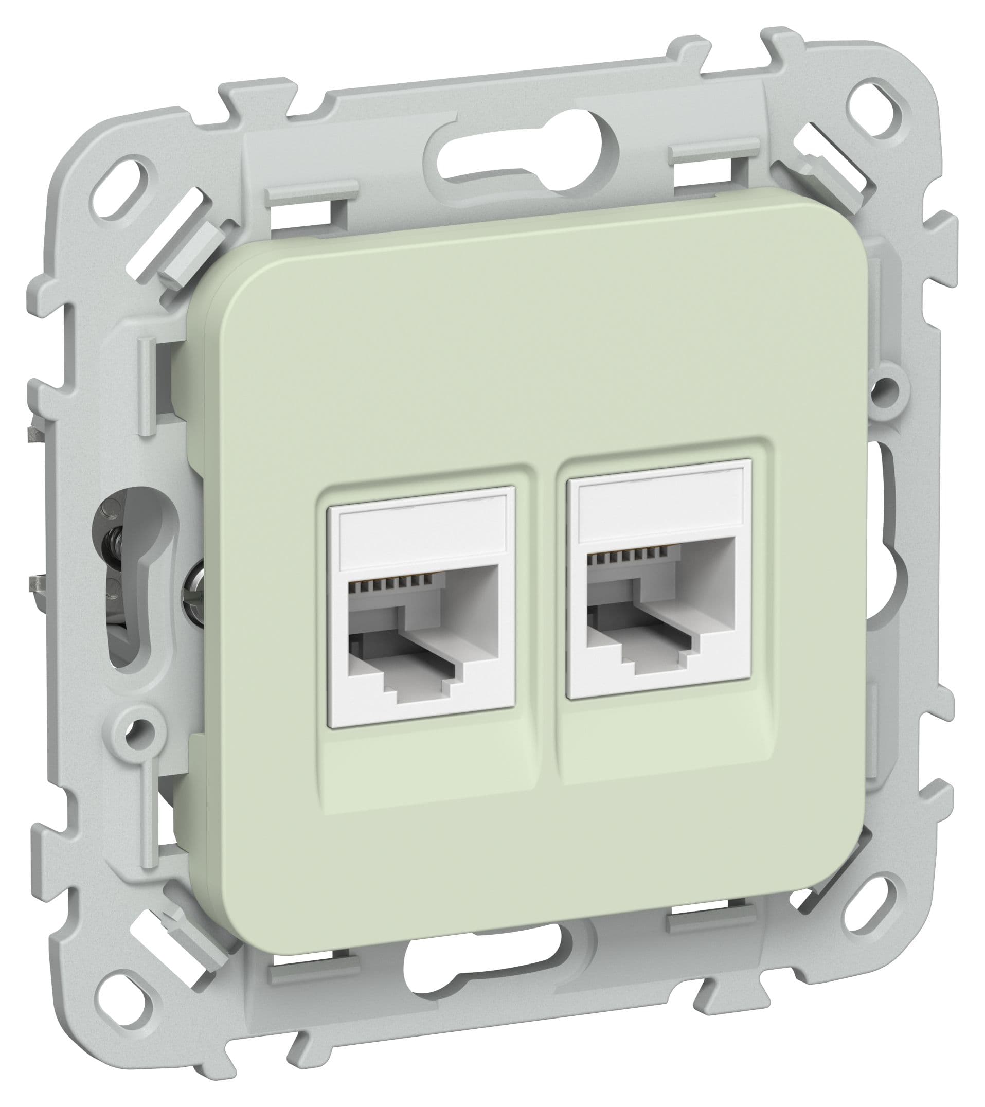 FLITE Розетка 2-местная компьютерная RJ45 категория 5Е UTP РК5е-2-0-ФлП панг IEK