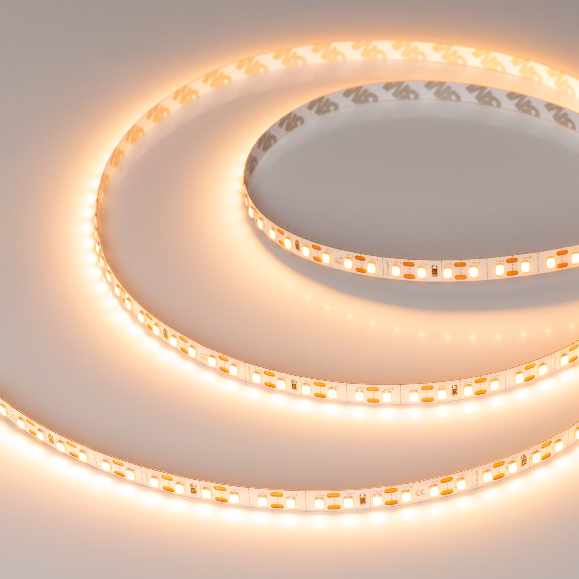 Лента светодиодная 5 Вт/м 24В IP20 2400K 120LED/м FC-A120-8mm SMD 2835 5 м