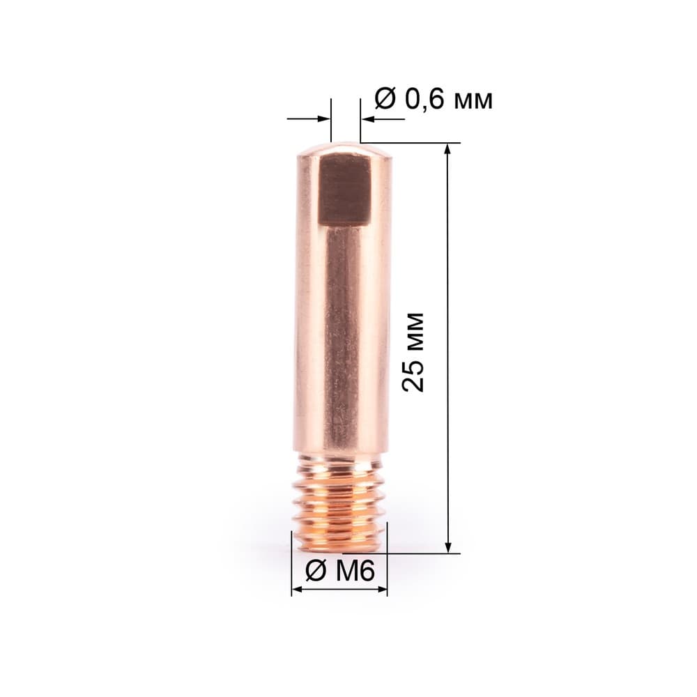 Наконечник М6х25х0.6 прямой (140.0008/MD0008-06)