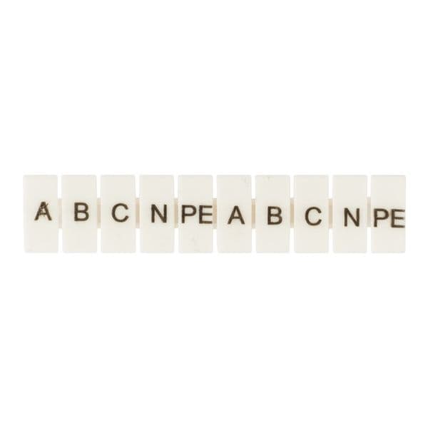 Маркеры для UT/ST/Push-in 4 с символами A, B, C, N, PE (100 шт.) EKF