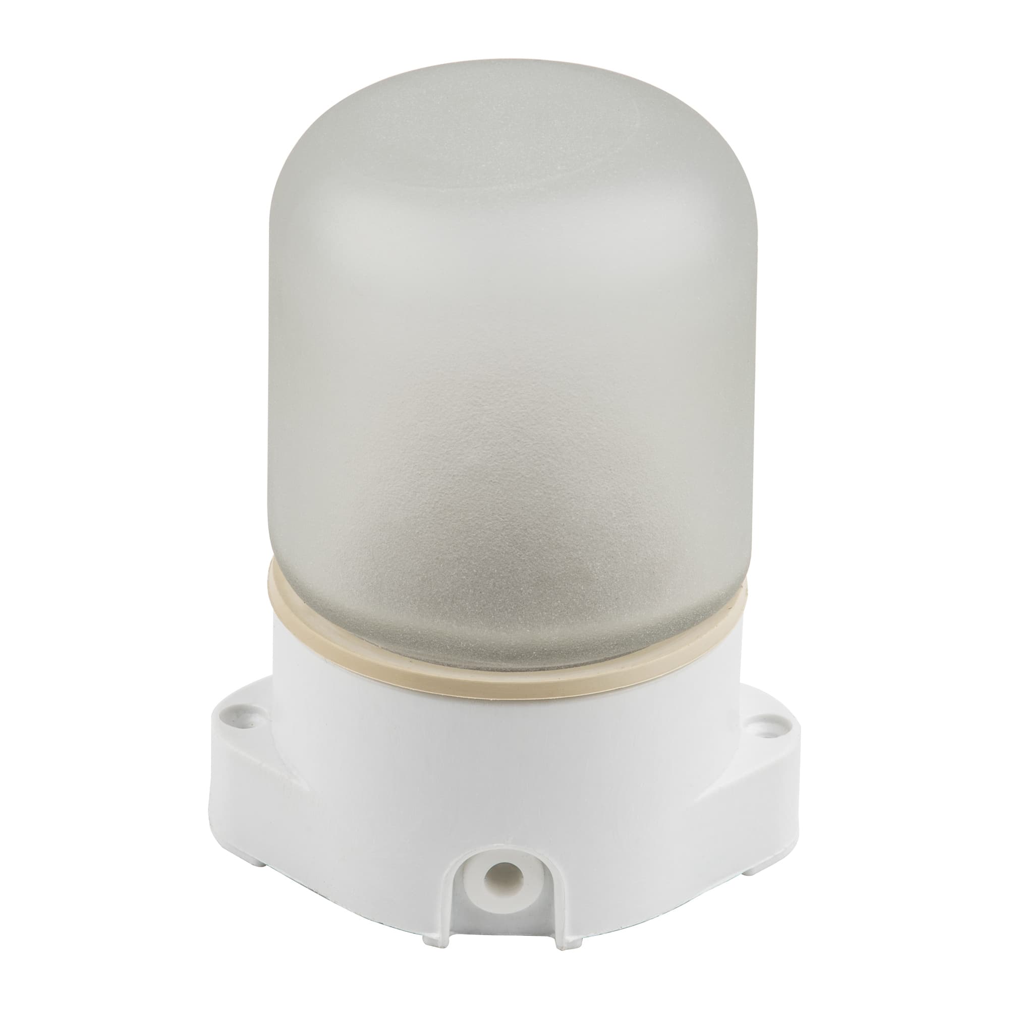 Светильник UWL-K01R 60W/E27 IP65 WHITE влагозащищенный под лампу Е27, для бань и саун, до +125°С. Цвет корпуса белый. ТМ Uniel