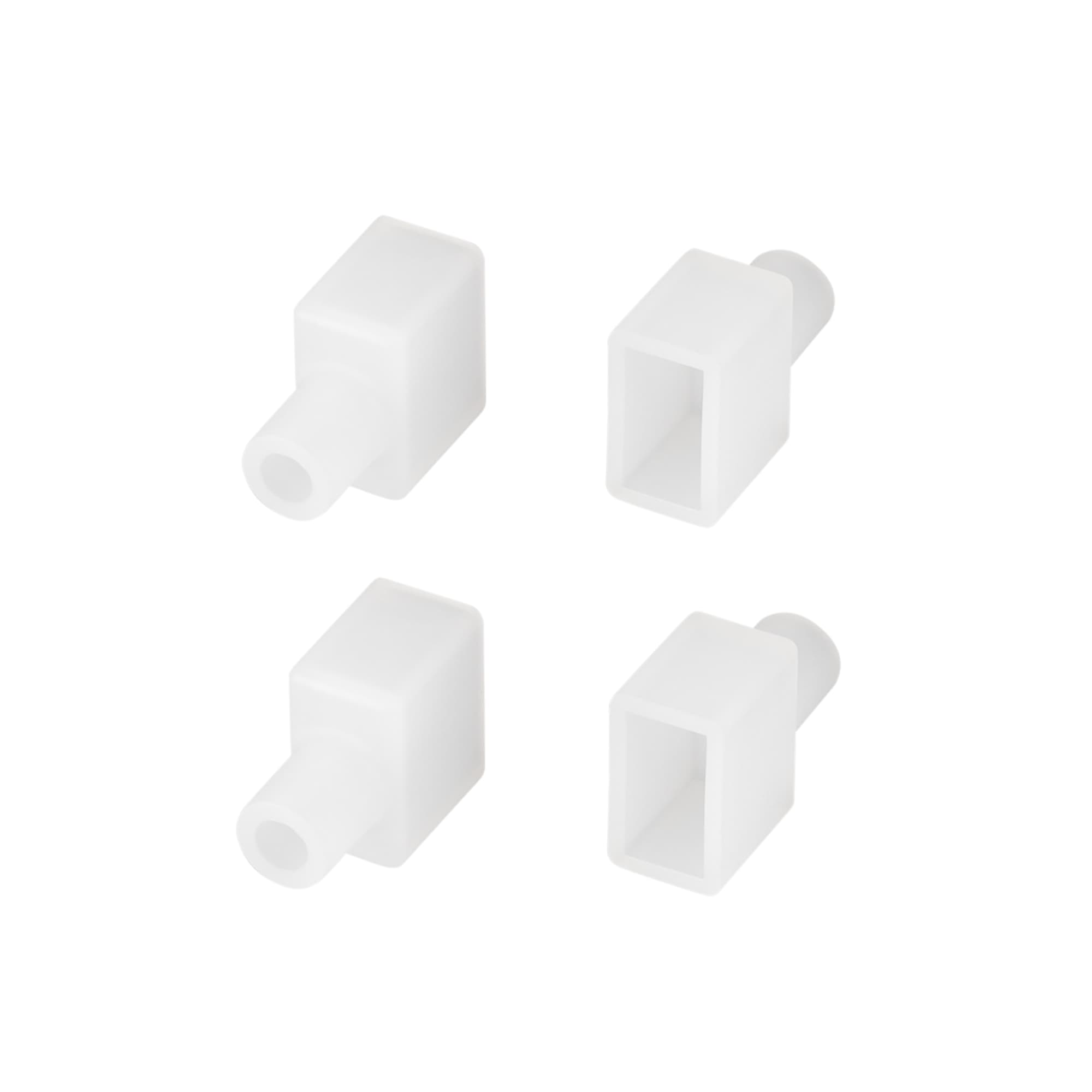 Заглушка WPH-FLEX-0613-SIDE WHITE с отверстием (Силикон)