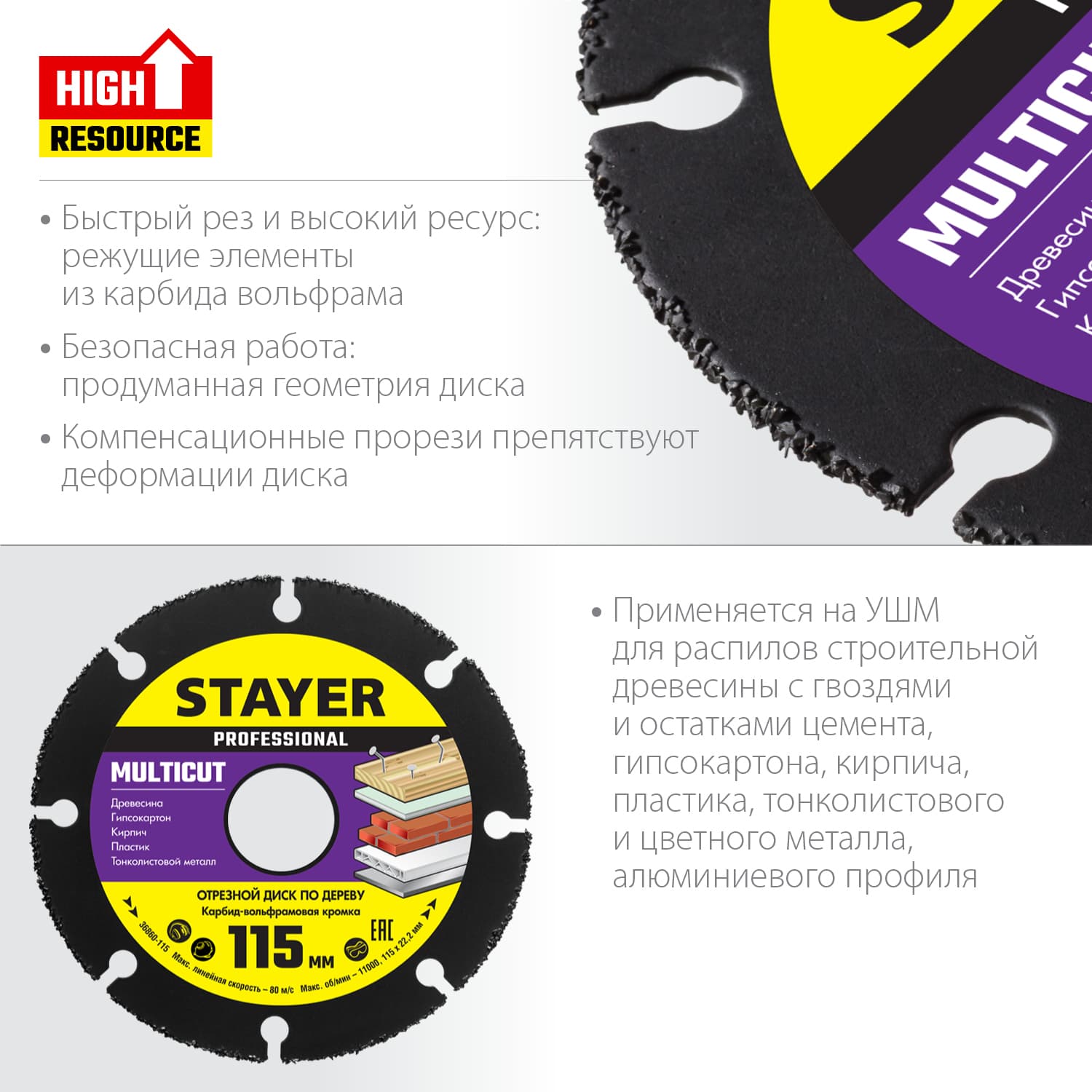 Диск отрезной Multicut 115х22