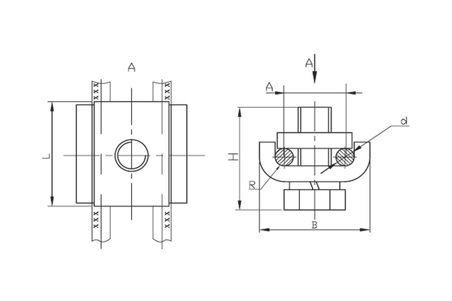 Зажим плашечный ПС-2-1А