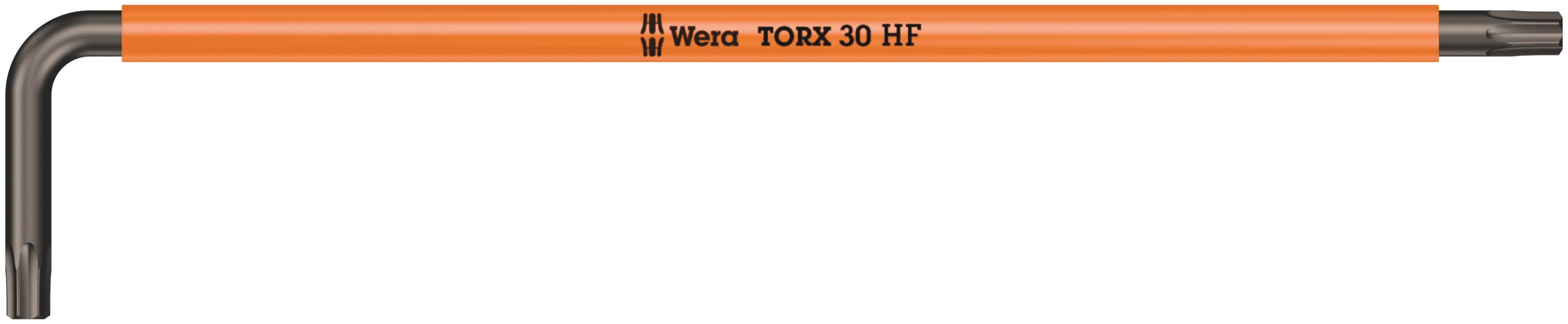 Ключ Г-образный 967 SXL HF TORX Multicolour с функцией фиксации крепежа удлиненный TX 30X195 мм