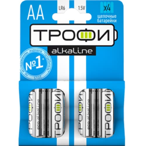Батарейка Трофи LR6-4BL ENERGY POWER Alkaline (40/640/20480)