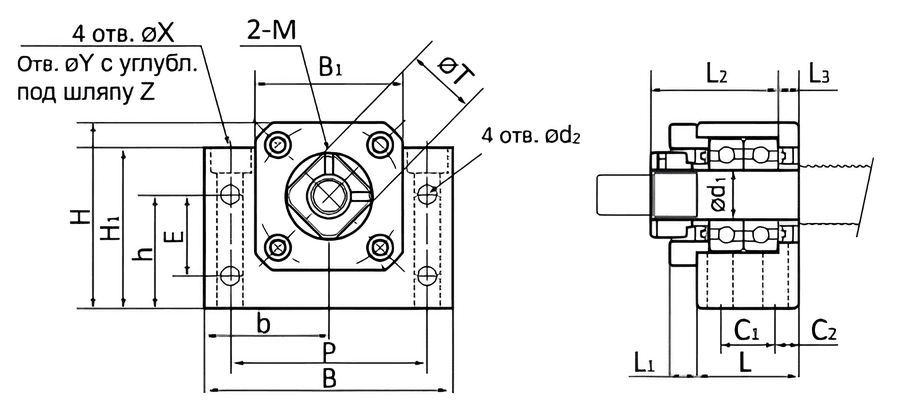 Опора ШВП BK12 TECHNIX