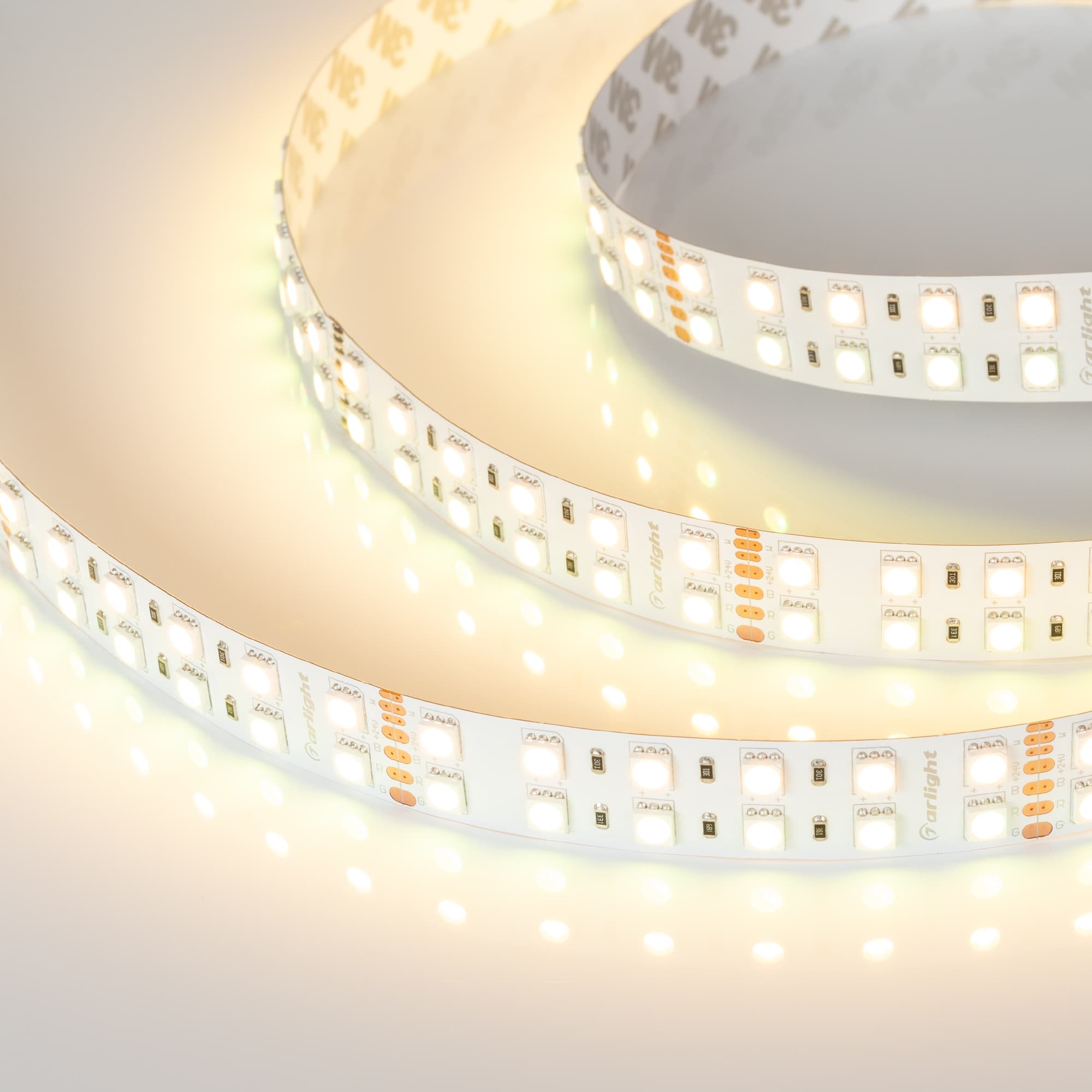 Лента светодиодная 32 Вт/м 24В IP20 RGBW 144LED/м RT-B144-19mm SMD 5060 5 м