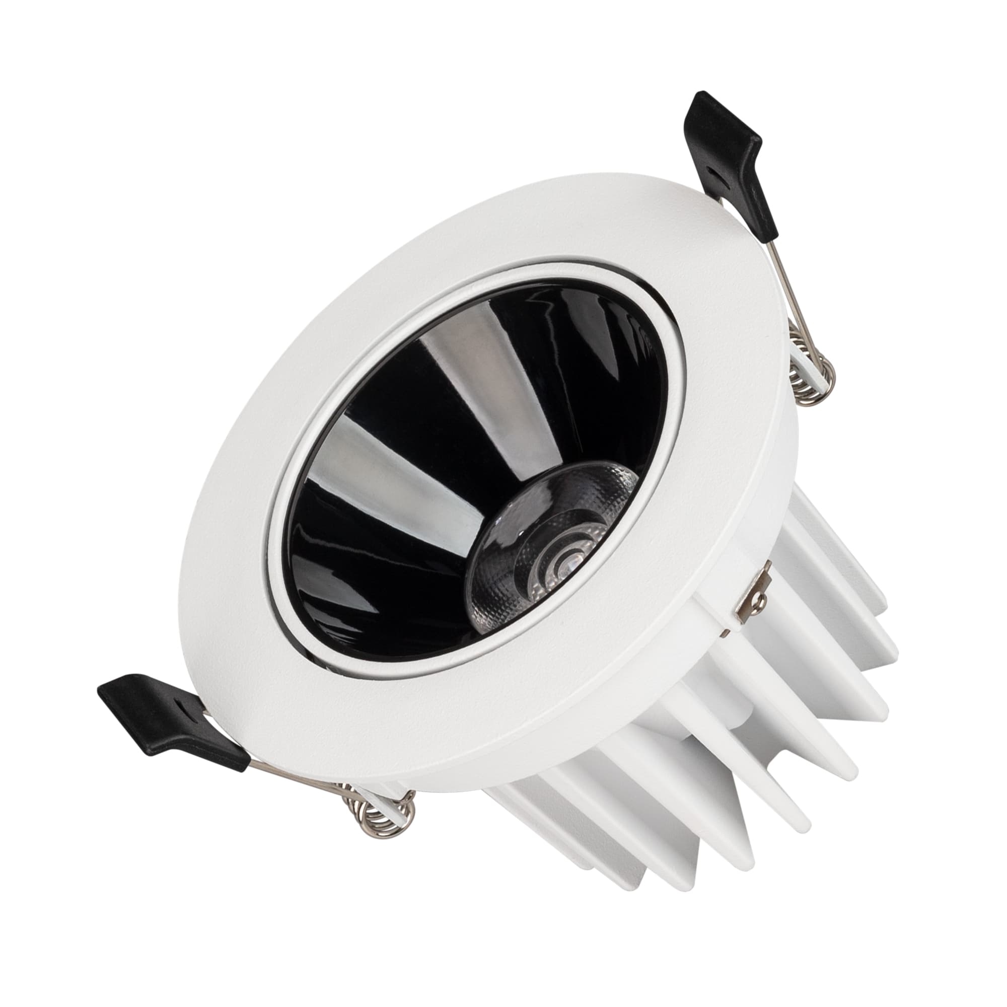Светильник MS-FORECAST-BUILT-TURN-R102-12W Day4000 (WH-BK, 32 deg, 230V) (IP20 металл, 5 лет)