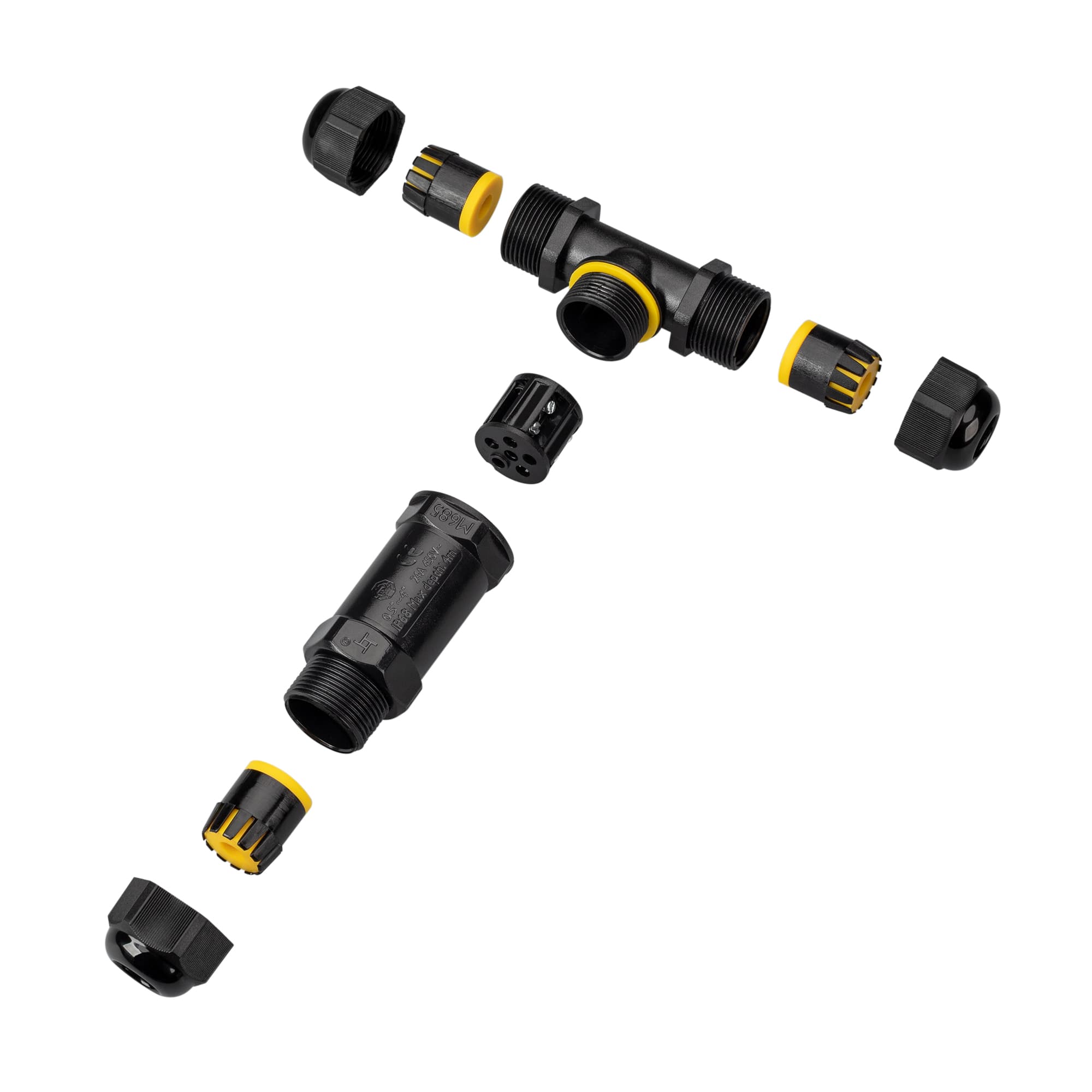 Коннектор NEO-GERM-5pin-T-WTW (4-8мм) (ARL, IP68)