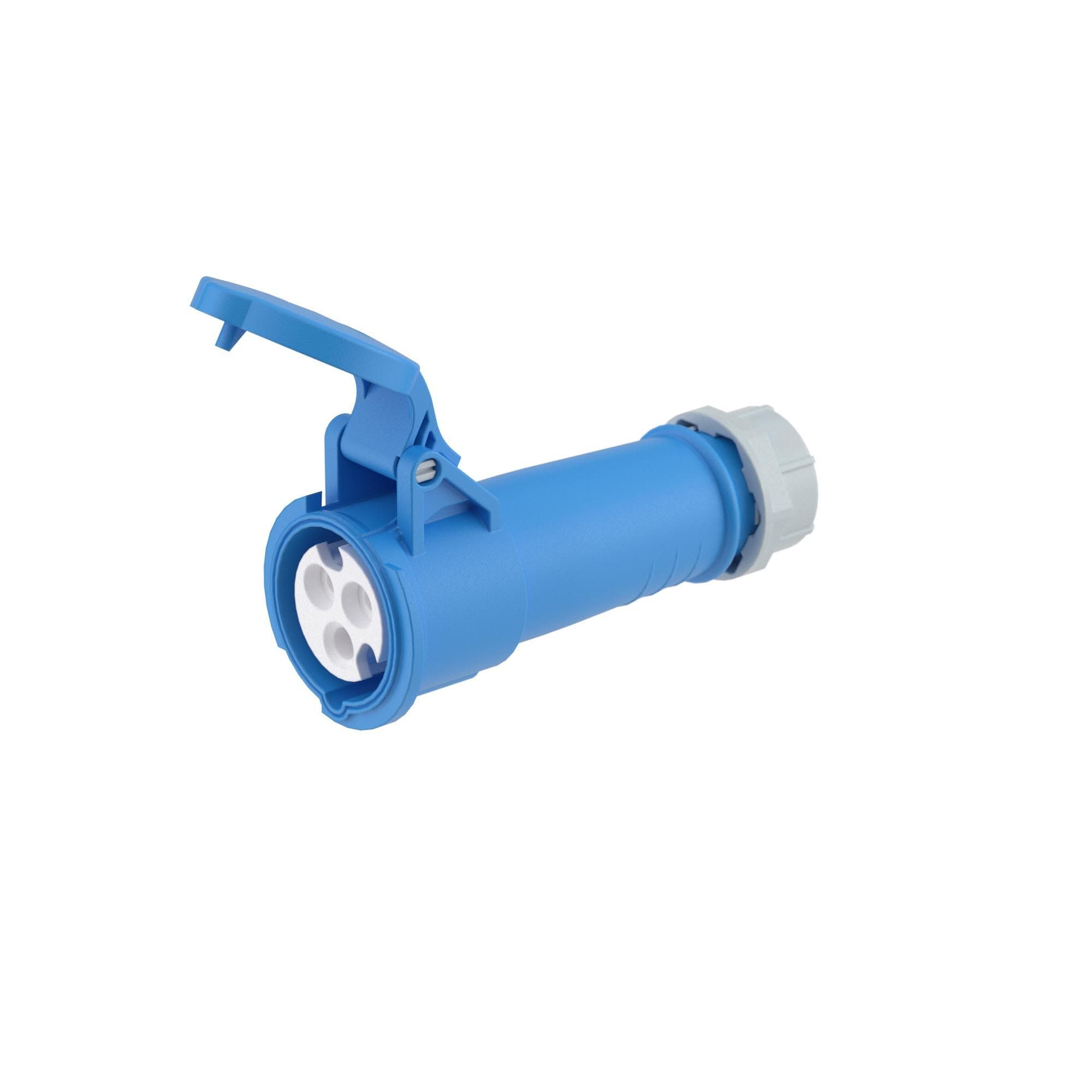 Розетка кабельная 16A 2P+E IP44 переносная 230V