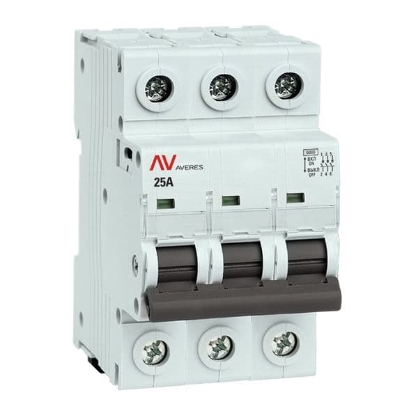 Выключатель нагрузки AVN 3P 25A AVERES