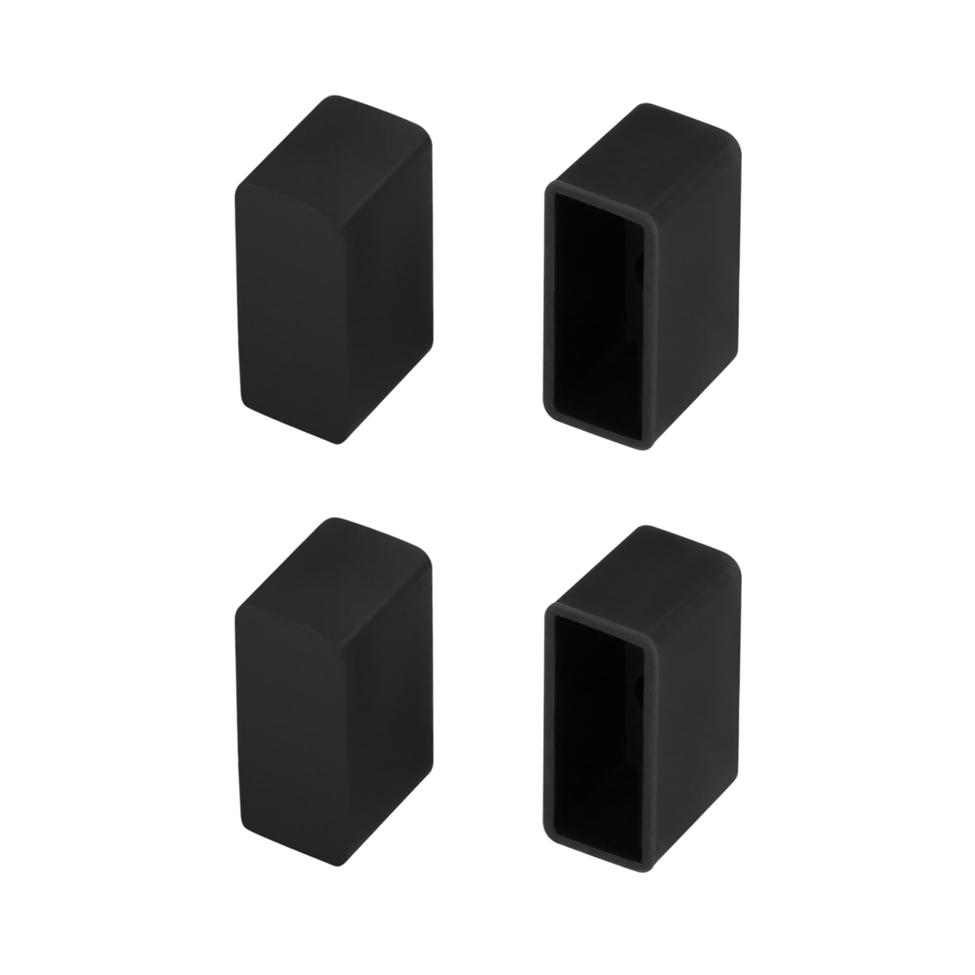 Заглушка WPH-FLEX-0616-SIDE BLACK глухая (Пластик)