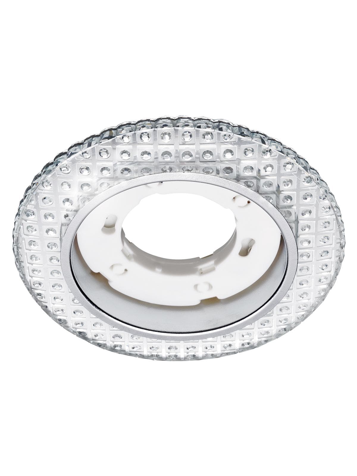 Светильник встраиваемый  GX53 230 В LED подсветка 5 Вт зеркальный хром