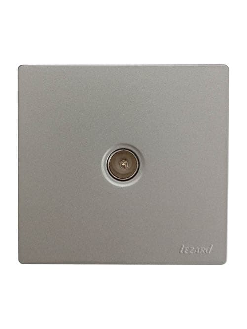LETO Розетка ТВ оконечная платина  Lezard  752-3500-130