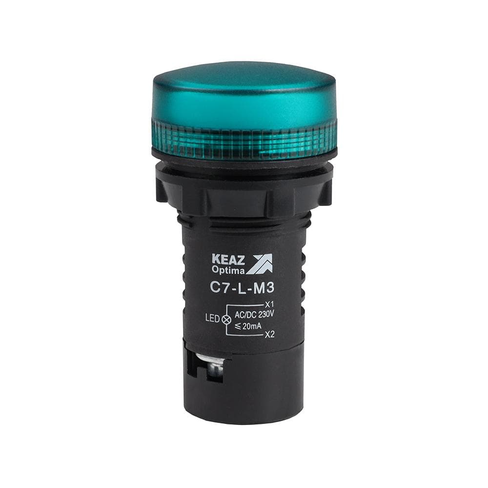 Лампа светодиодная зеленая C7-L-M3 230 В AC/DC XB7EV03MP