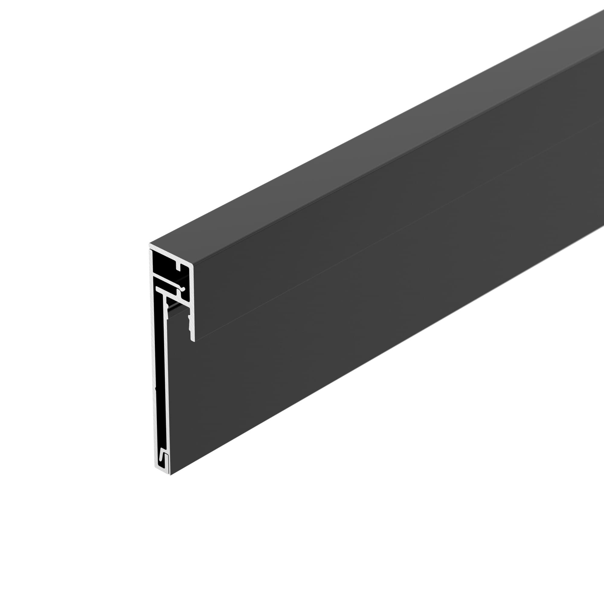 Профиль PLINTUS-H54B-2000 BLACK (Алюминий)