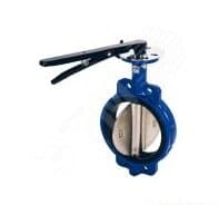 Затвор дисковый поворотный межфланцевый DN 80 PN 16 тип 017W диск чугун, с устройством контроля положения открыто/закрыто IP65