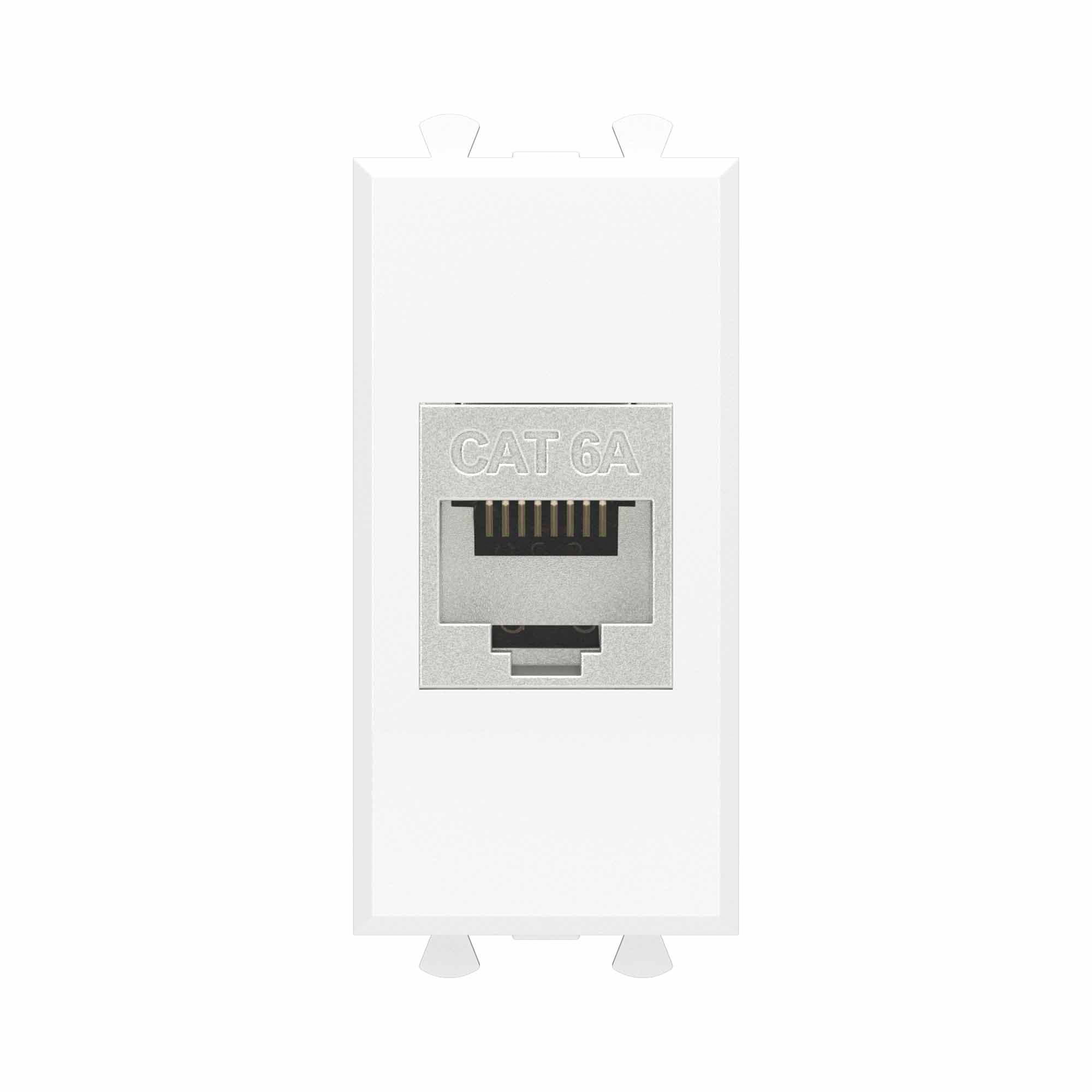 Avanti Компьютерная розетка RJ-45 без шторки      модульная кат.6A экранированная Белое облако 1    модуль