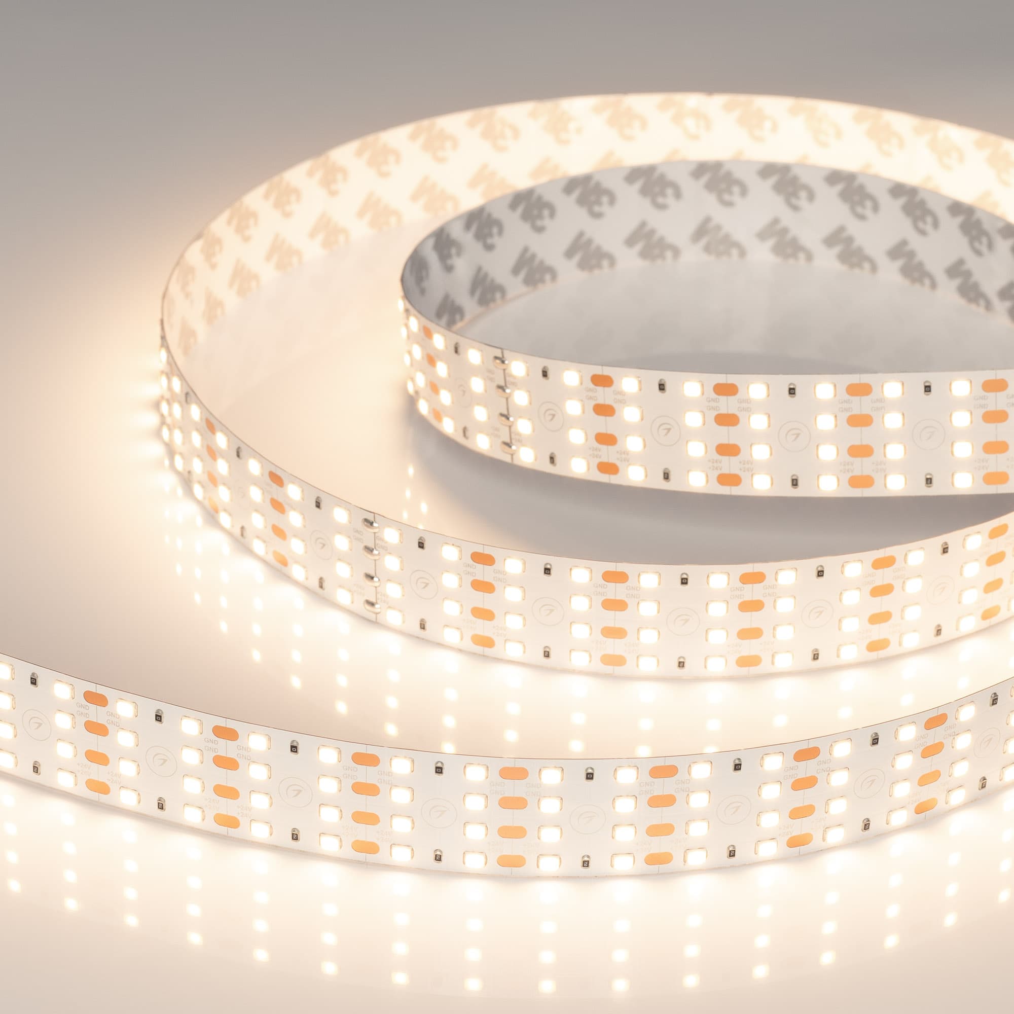 Лента светодиодная 20Вт/м 24В 3000K IP20 320LED/м UL-A320-24mm SMD 2835 3 м