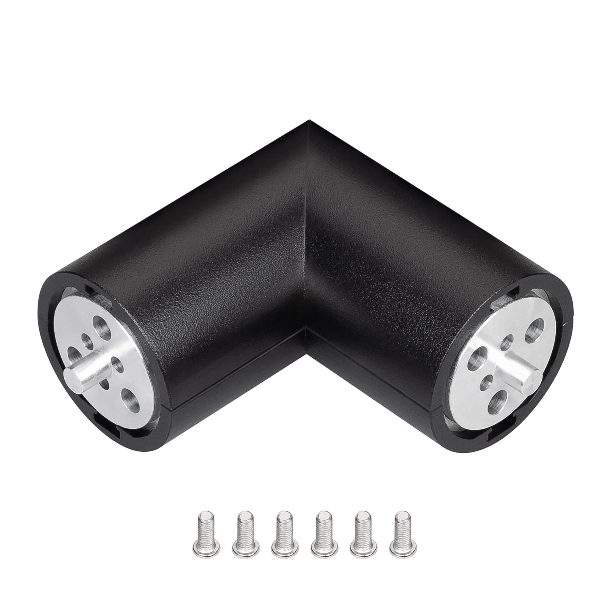 Соединитель профиля ROUND-D36-360-90 BLACK (ARL, металл)
