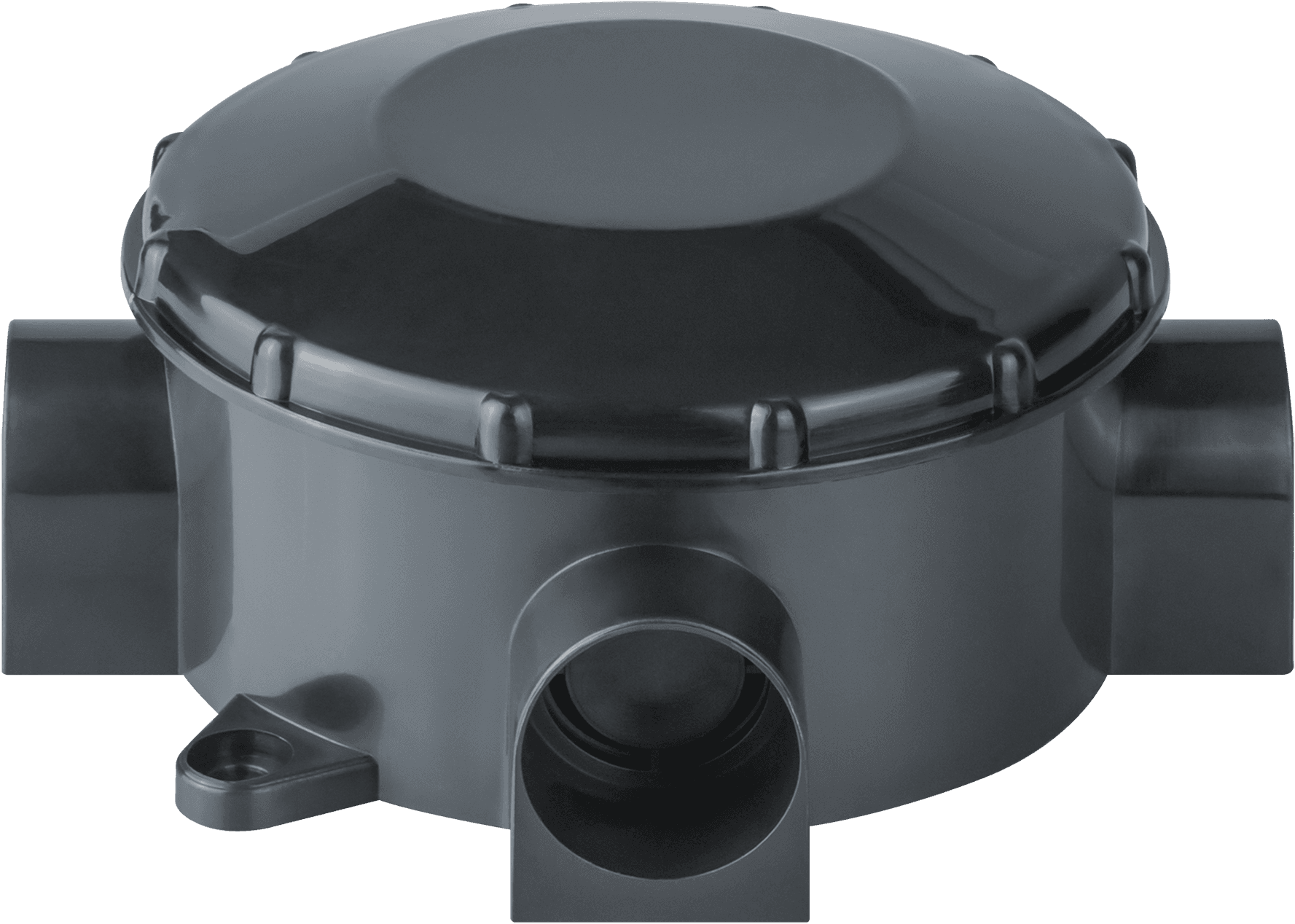 Коробка NSS-DB-70-35-BL распаячная открытого монтажа трехрожковая черная d70x35