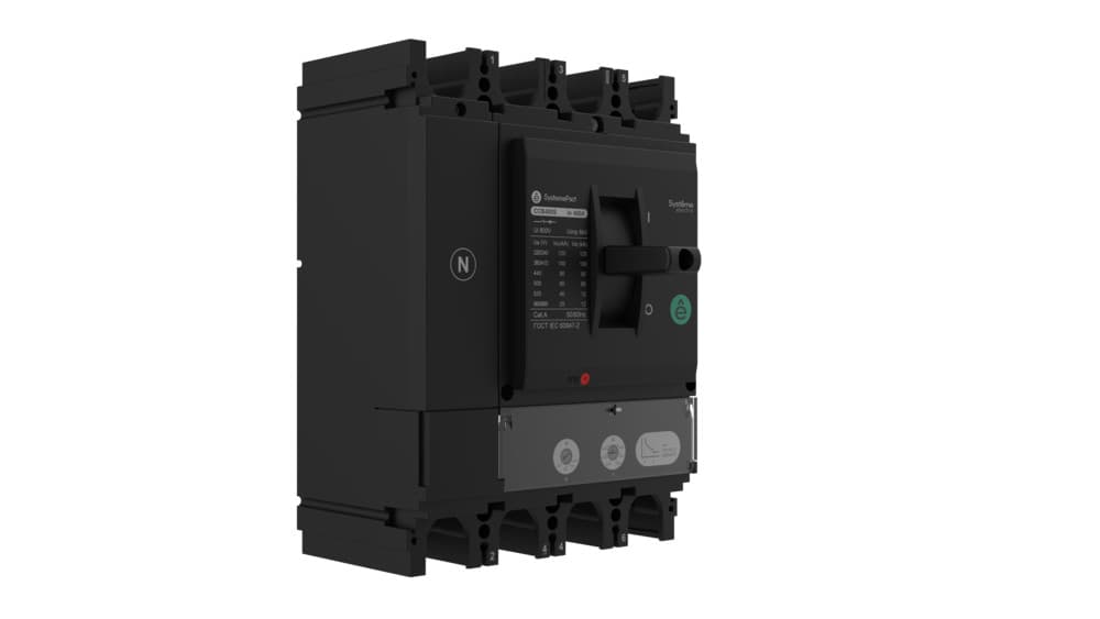 Выключатель автоматический литой корпус SYSTEMEPACT CCB630 150KA 4P4D TMD500 рычаг