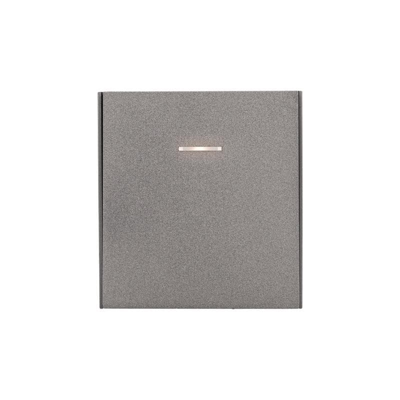 Выключатель STRONG одноклавишный проходной (переключатель) с подсветкой 10А скрытой установки механизм графит