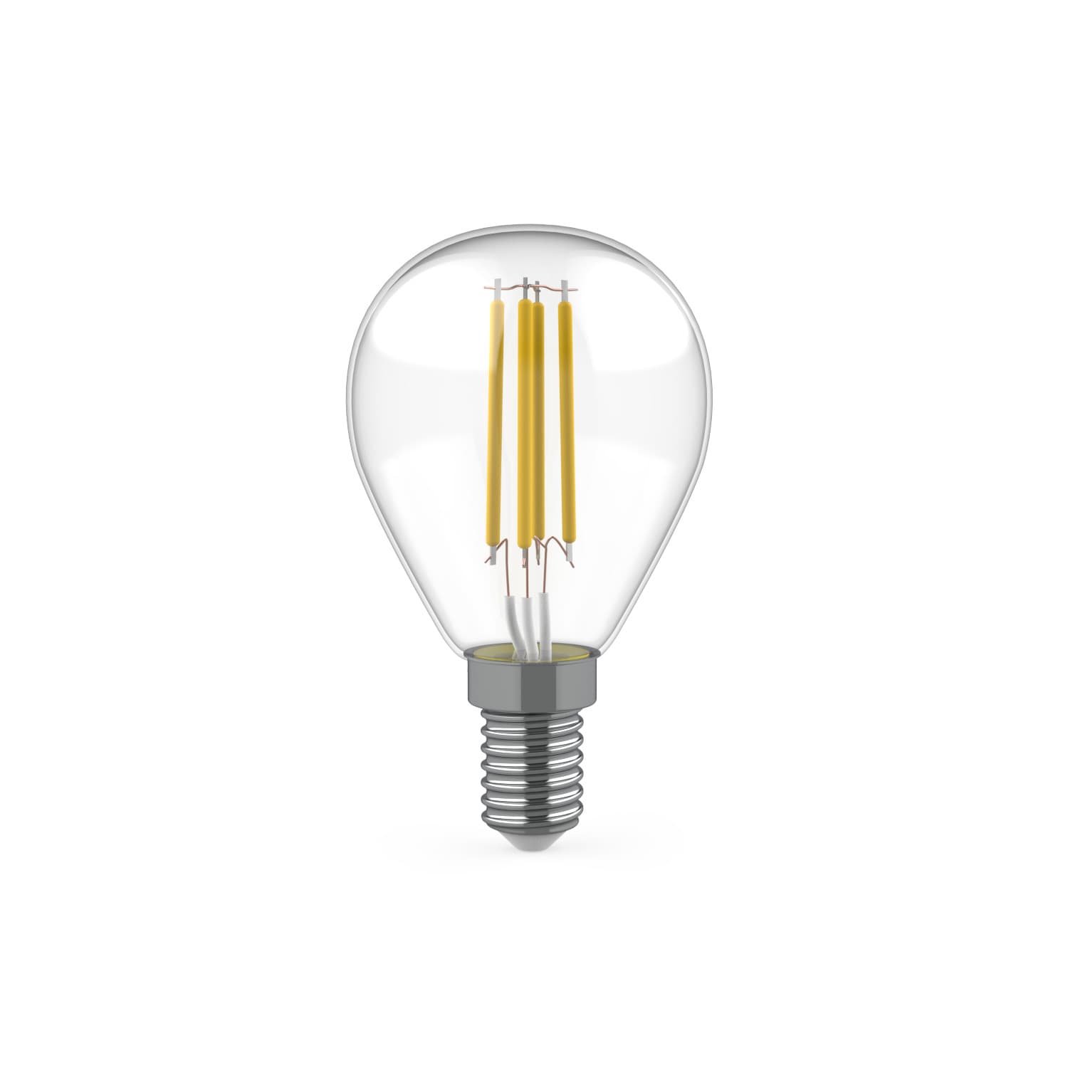 Лампа светодиодная филаментная LED 5.5 Вт 530 лм 4100К шар P45 нейтральный E14 AC 220В (промоупаковка 3 лампы) Basic