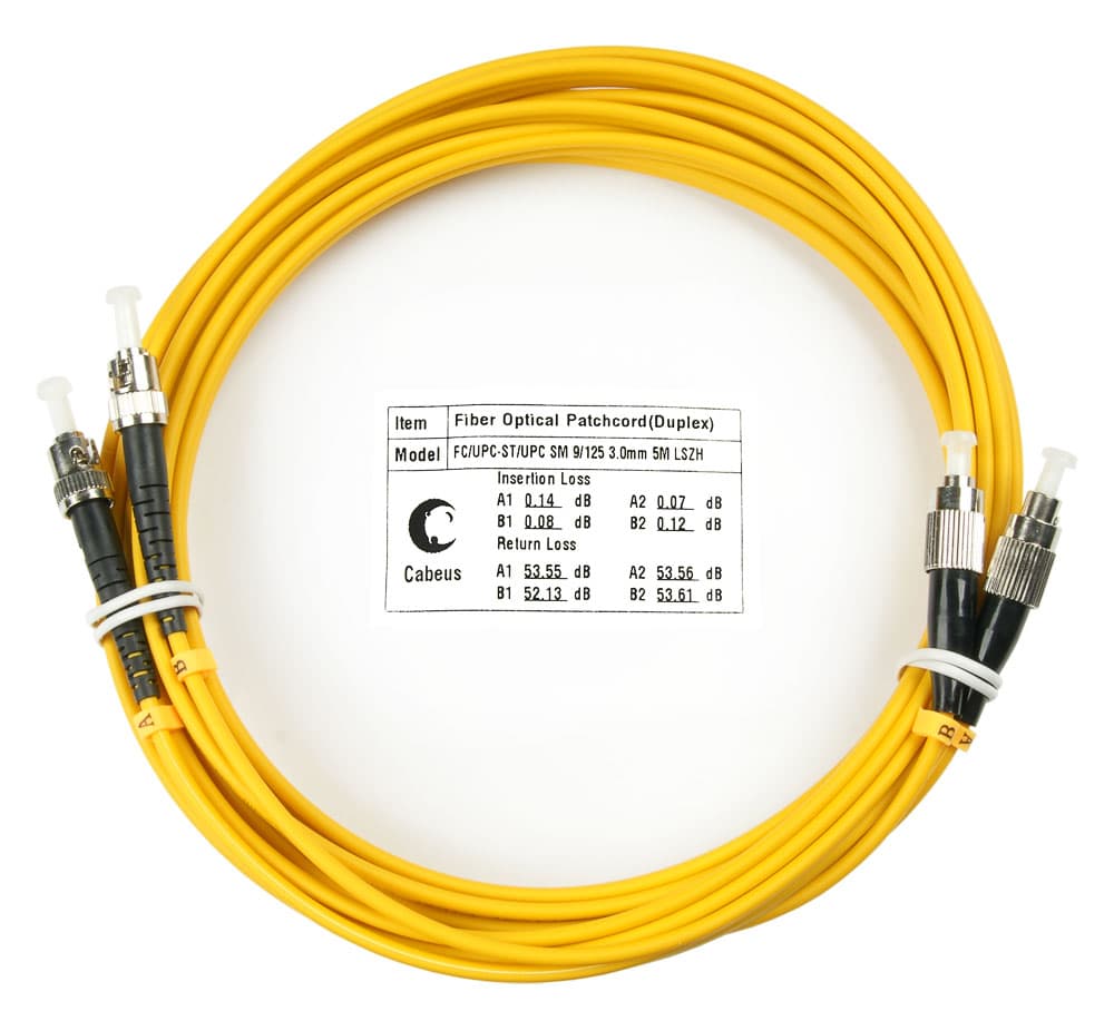 Патч-корд оптический duplex 7м FC-ST 9/125 sm LSZH