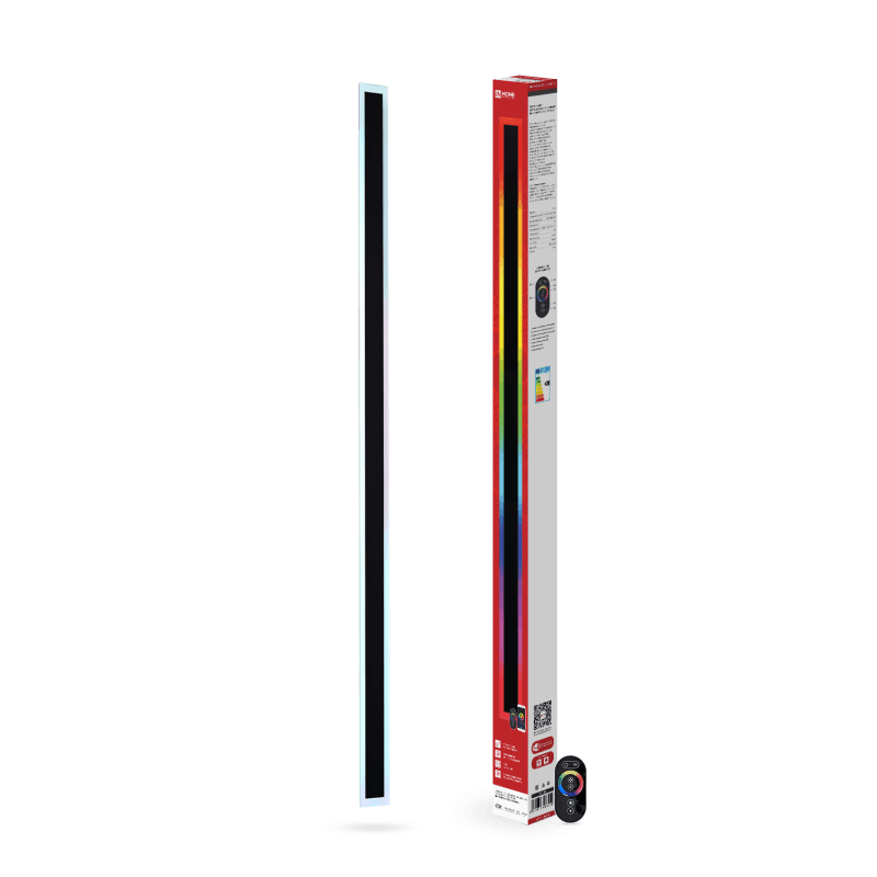 Светильник уличный светодиодный ДБУ MARS120-40RGB-SMART-ВL 40Вт 1200x80 с пультом ДУ IP54 черный IN HOME