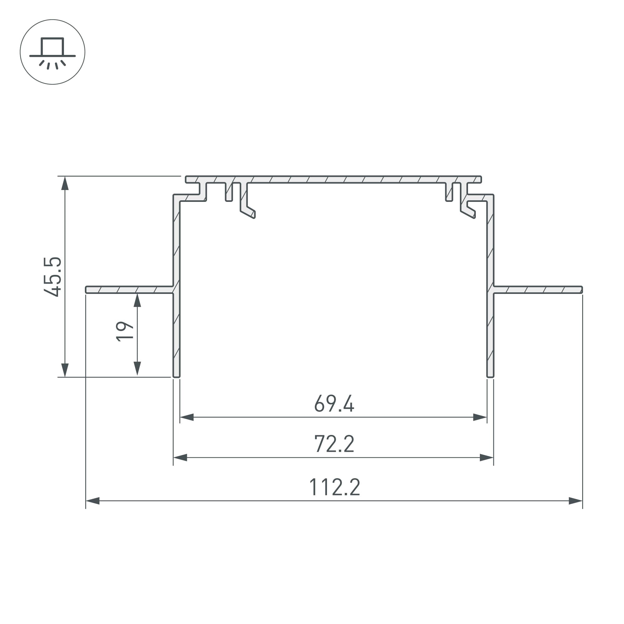 Экран SL-W15-2500 OPAL (Пластик)